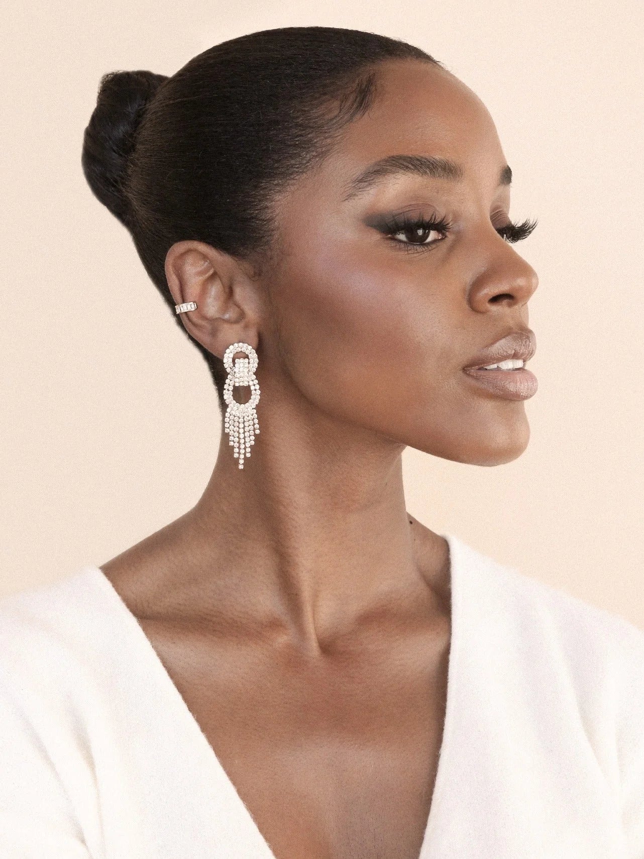 Crystal Gatsby Statement Earrings