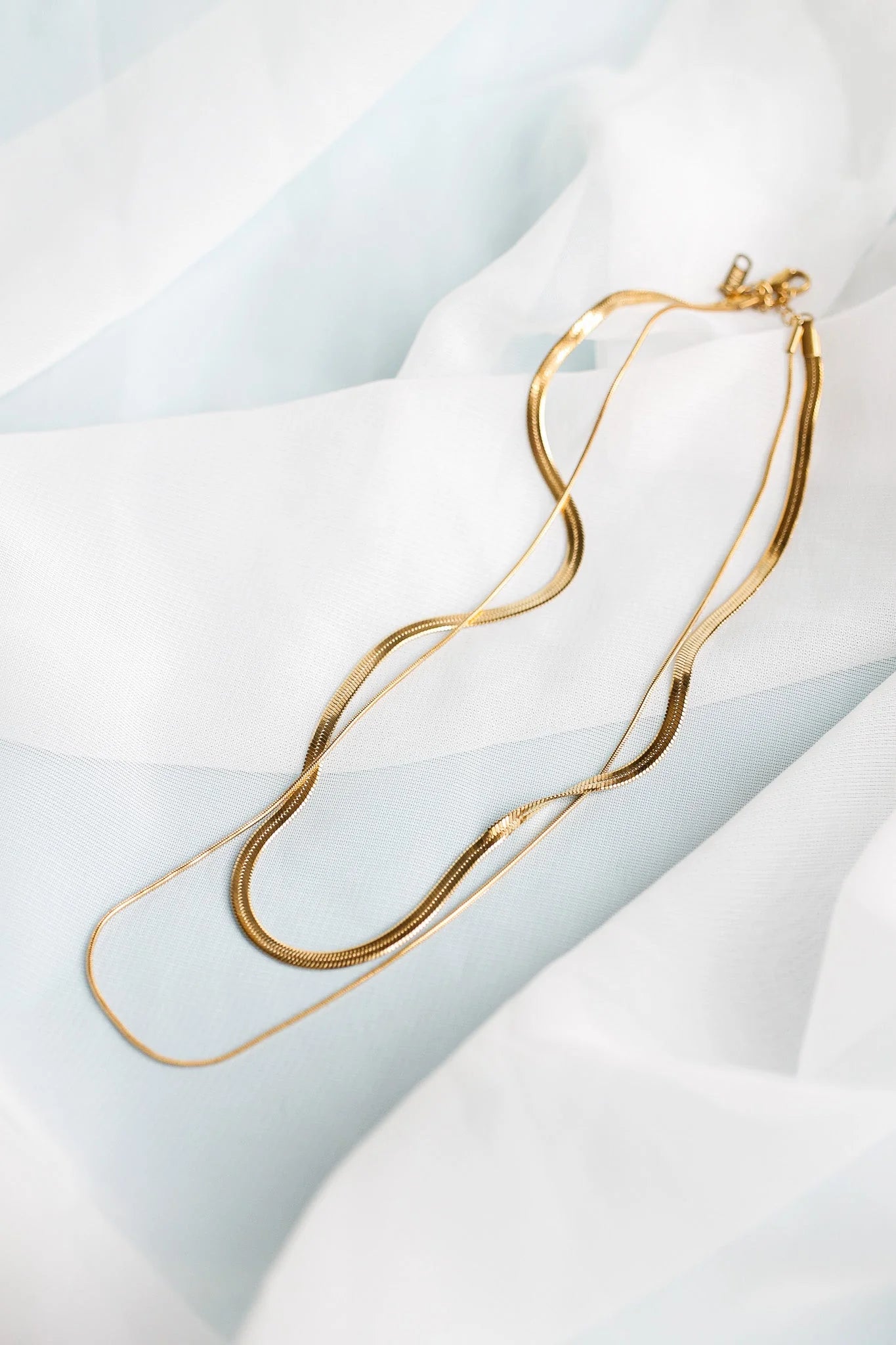 Back Bay Layered Necklace in Gold