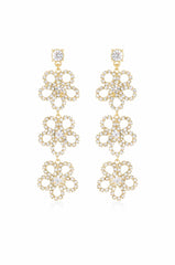 Flower Power Triple Drop Earrings