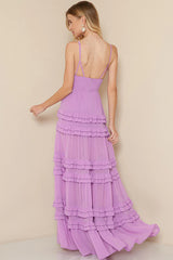 Size Large, Seraphina Maxi Dress - Lilac - FINAL SALE