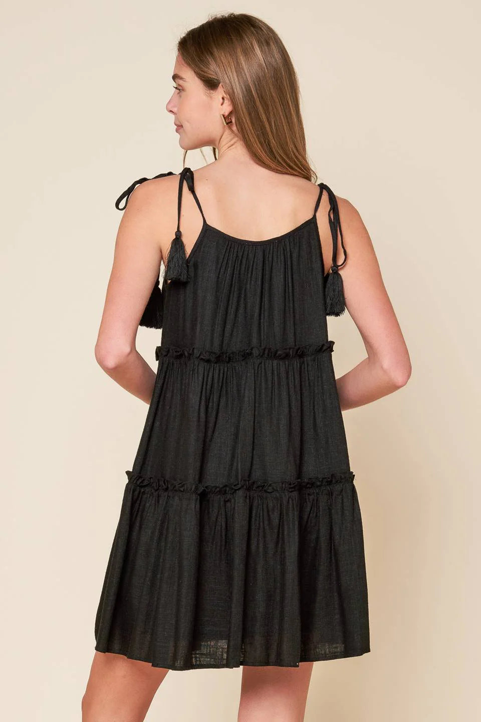 THROUGH THE ARBOR WOVEN MINI DRESS