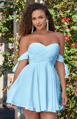 Sophie Mini Dress - Light Blue