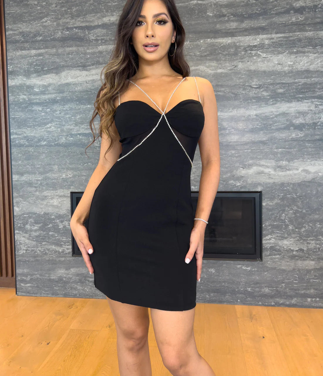 Millionaire Mini Dress - Black