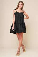 THROUGH THE ARBOR WOVEN MINI DRESS