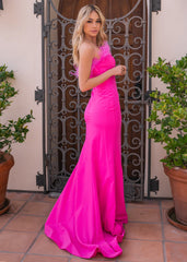 Sochi Gown - Hot Pink Feather