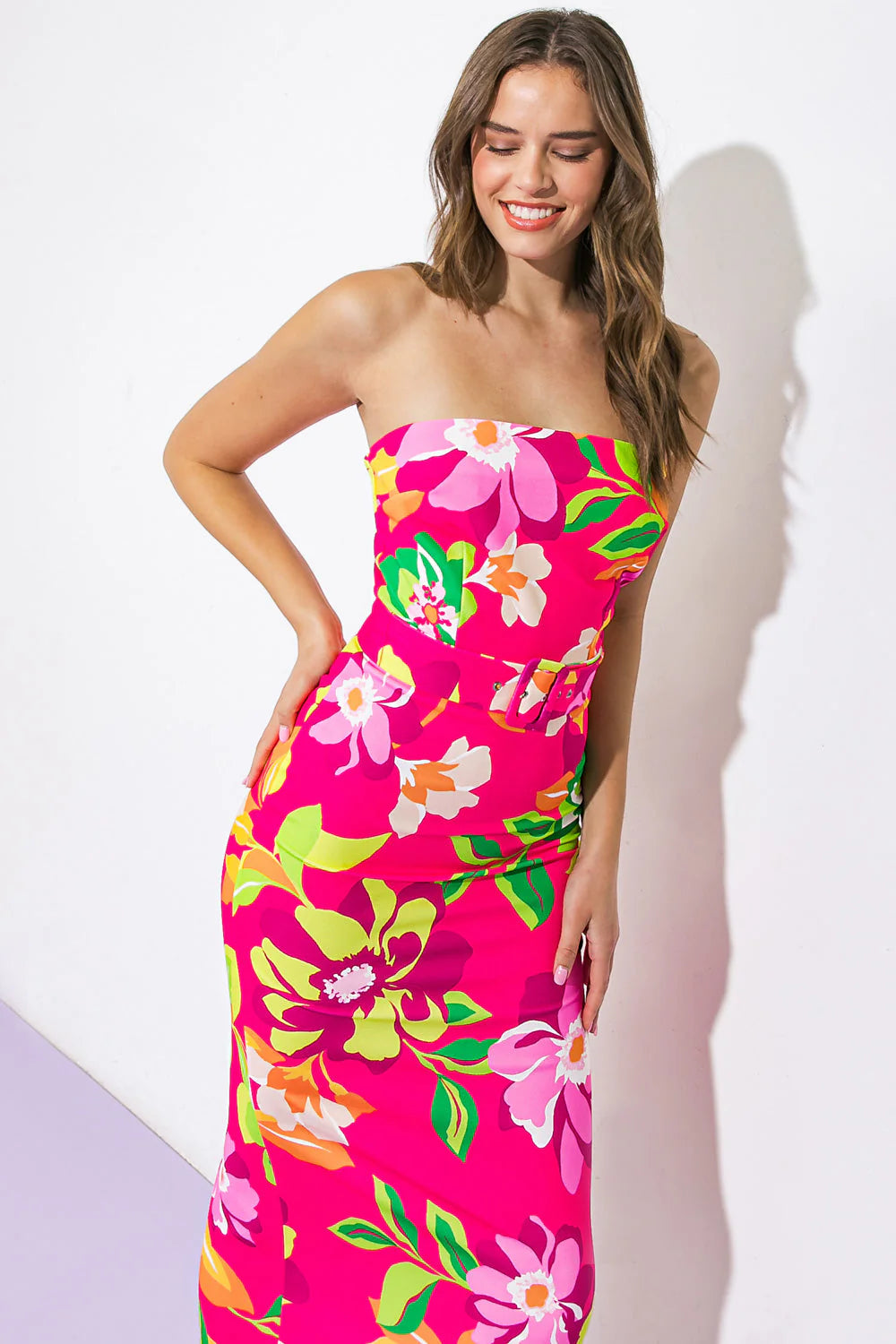 A COLORFUL LIFE MIDI DRESS