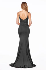 Size XS, Anastasia Gown - Black - FINAL SALE