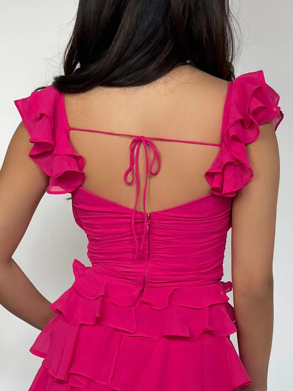 Nora Mini Dress - Hot Pink