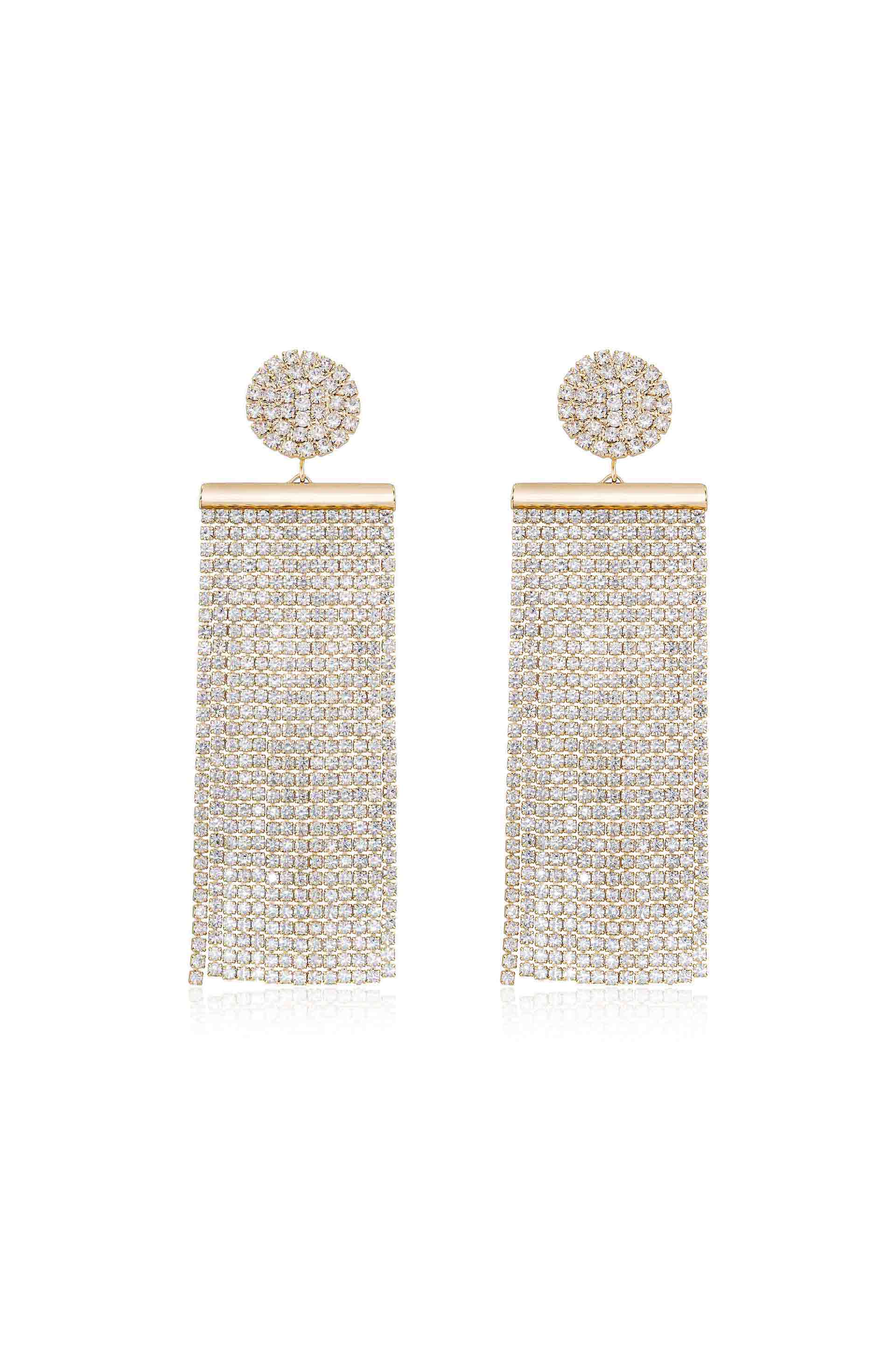 All the Movement Crystal Fringe Earrings