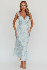 Claudia Maxi Dress- Blue