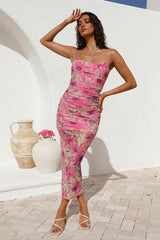 Daisy Maxi Dress - Pink Floral