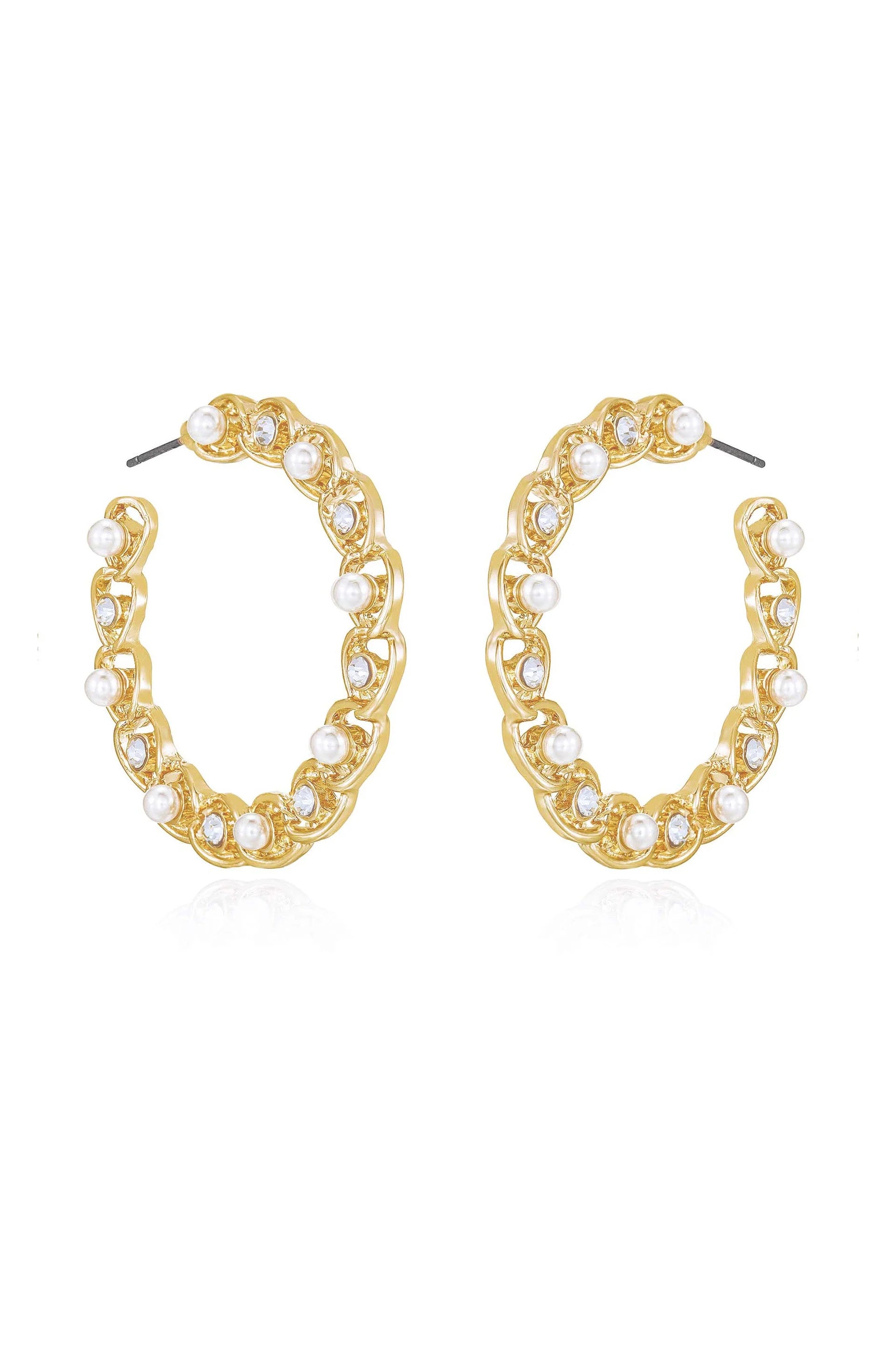 Elite Crystal Hoop Earring