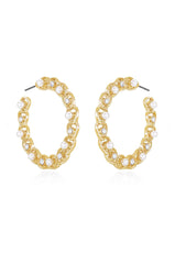 Elite Crystal Hoop Earring