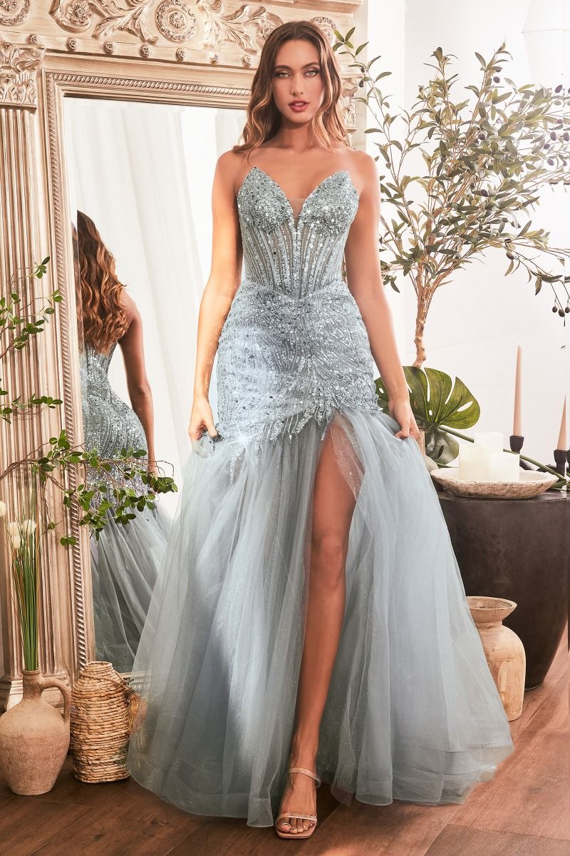 Twyla Gown - Smoky Blue