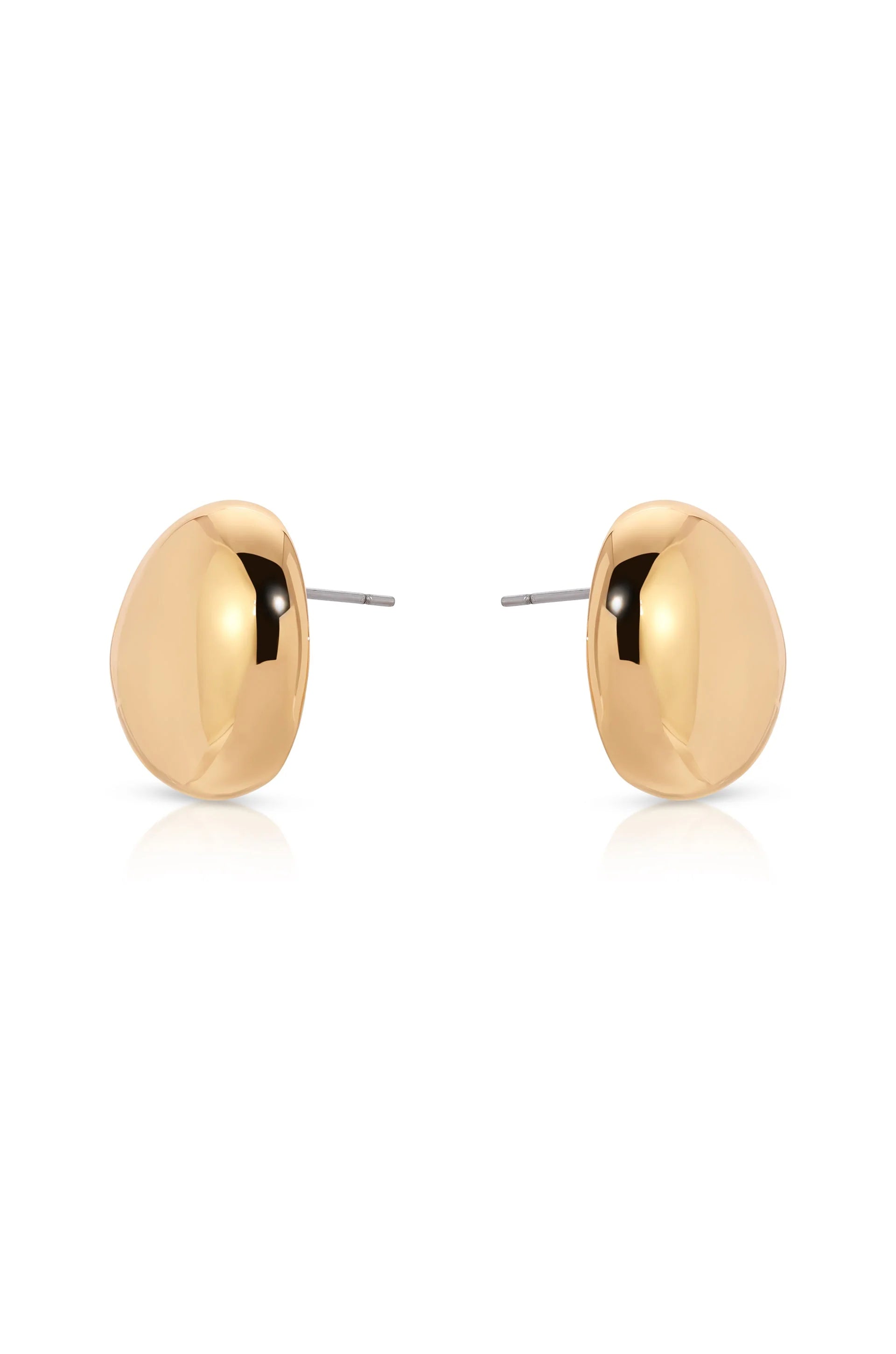 Polished Pebble Stud Earrings