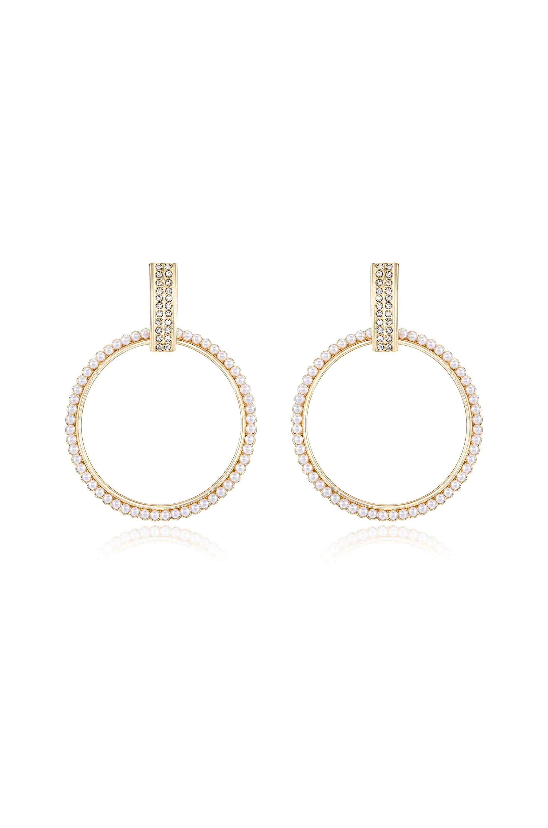 Classic Crystal Round Earrings