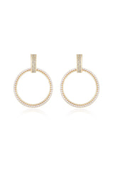 Classic Crystal Round Earrings