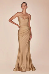 Ava Gown - Nude Gold