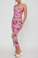 Daisy Maxi Dress - Pink Floral